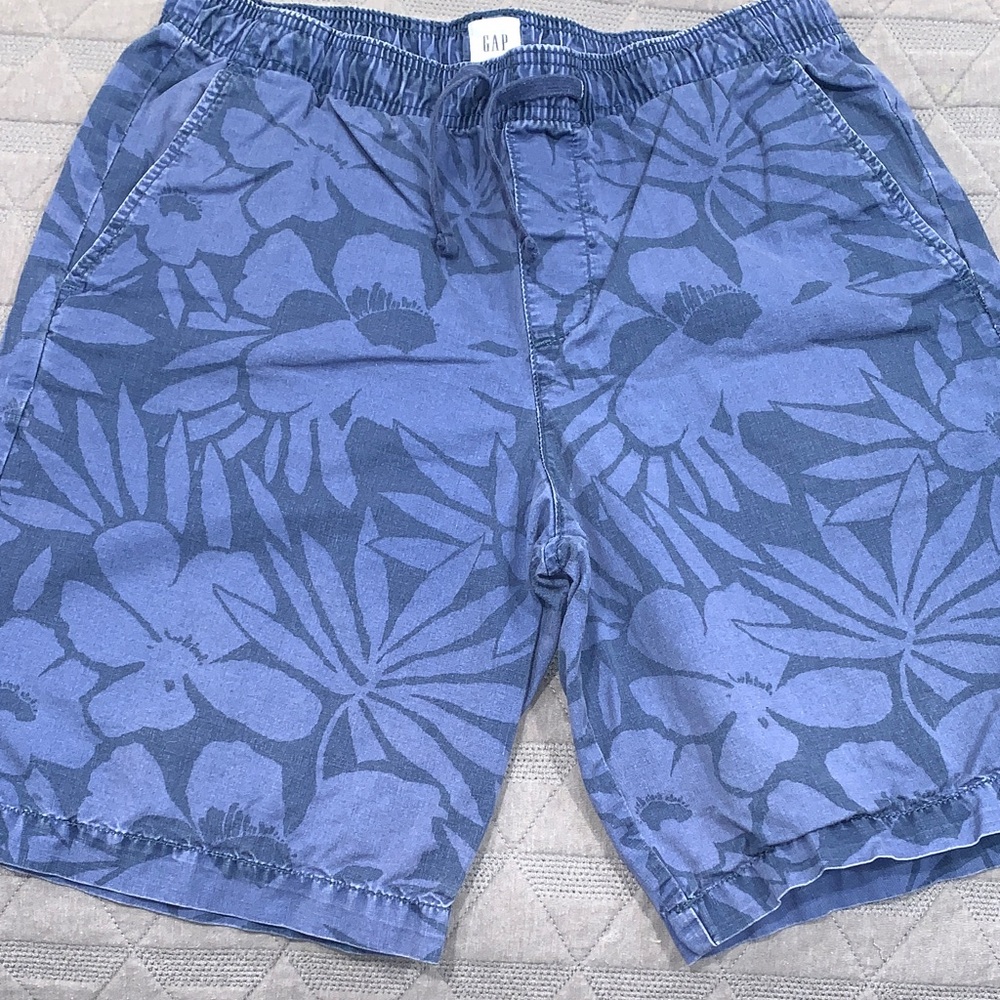 GAP Navy Floral Patterned Shorts